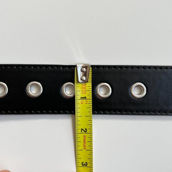 Y2K 2000s bullet-studded black belt - Picture 7 of 8